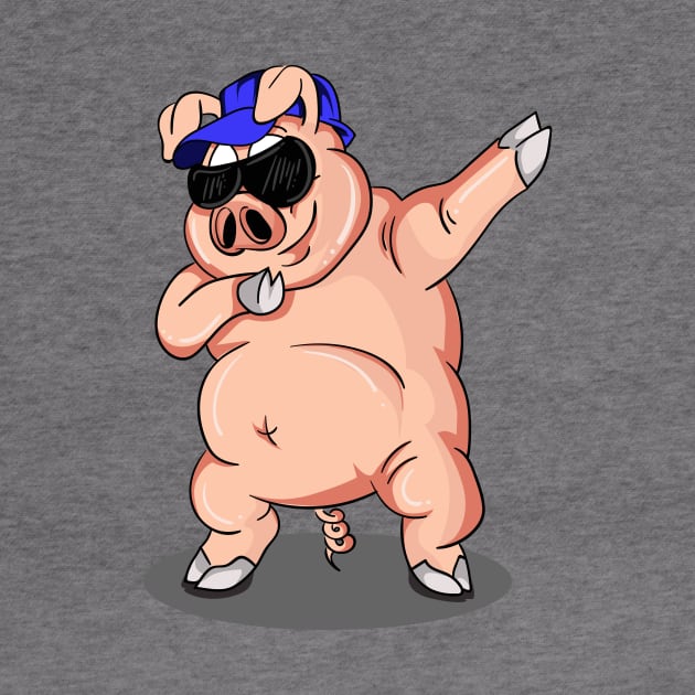 'Dabbing Dancing Pig' Funny Dabbing Animal Gift by ourwackyhome